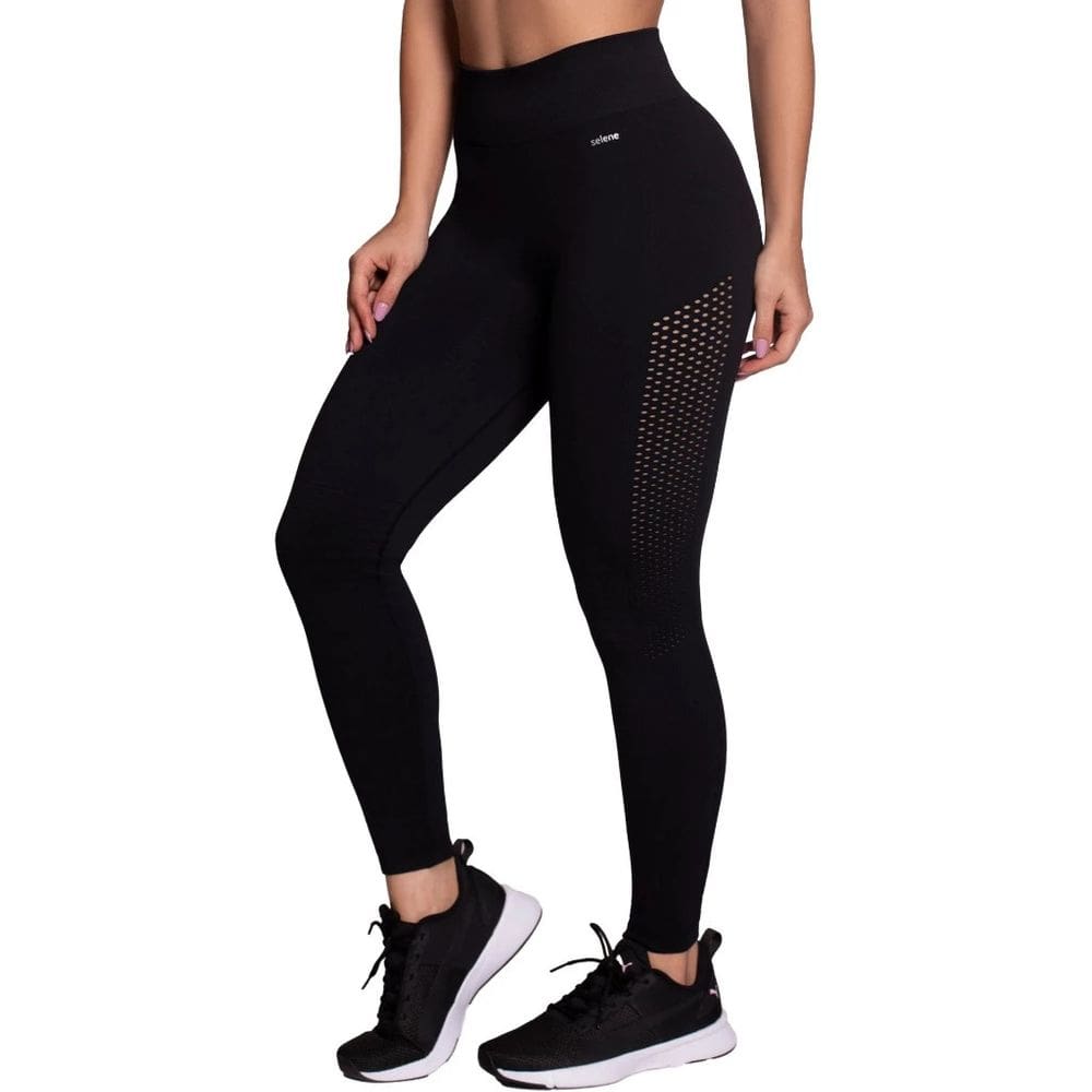 Calça Legging Sem Costura Fitness Selene Furadinha 20960
