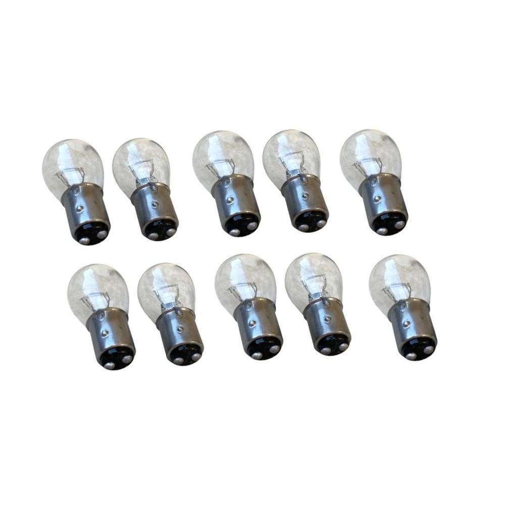 10 Pçs Lâmpada Freio Lanterna 2 Polo 21/5W 12V Freio Moto