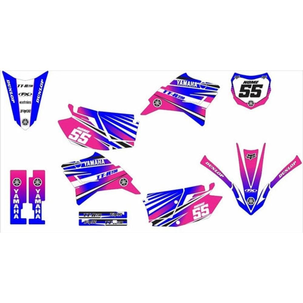 Kit Adesivo Moto Cross Trilha Ttr 230 Personalizado Lm147