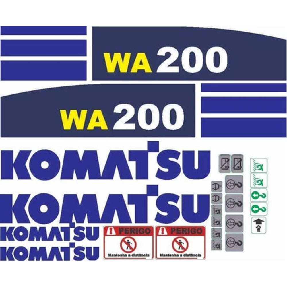 Kit Adesivo Komatsu Wa200