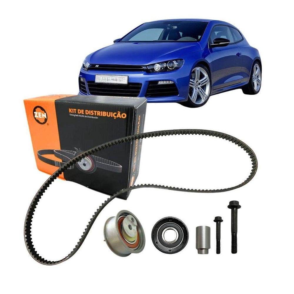 Kit Polia Tensor E Correia Dentada Para Vw Scirocco 1.4 Zen