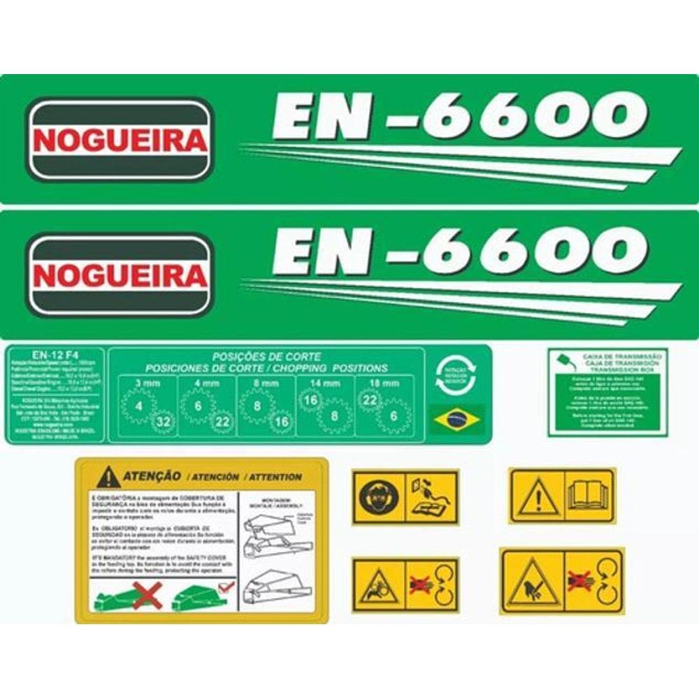 Kit Adesivos Nogueira En-6600