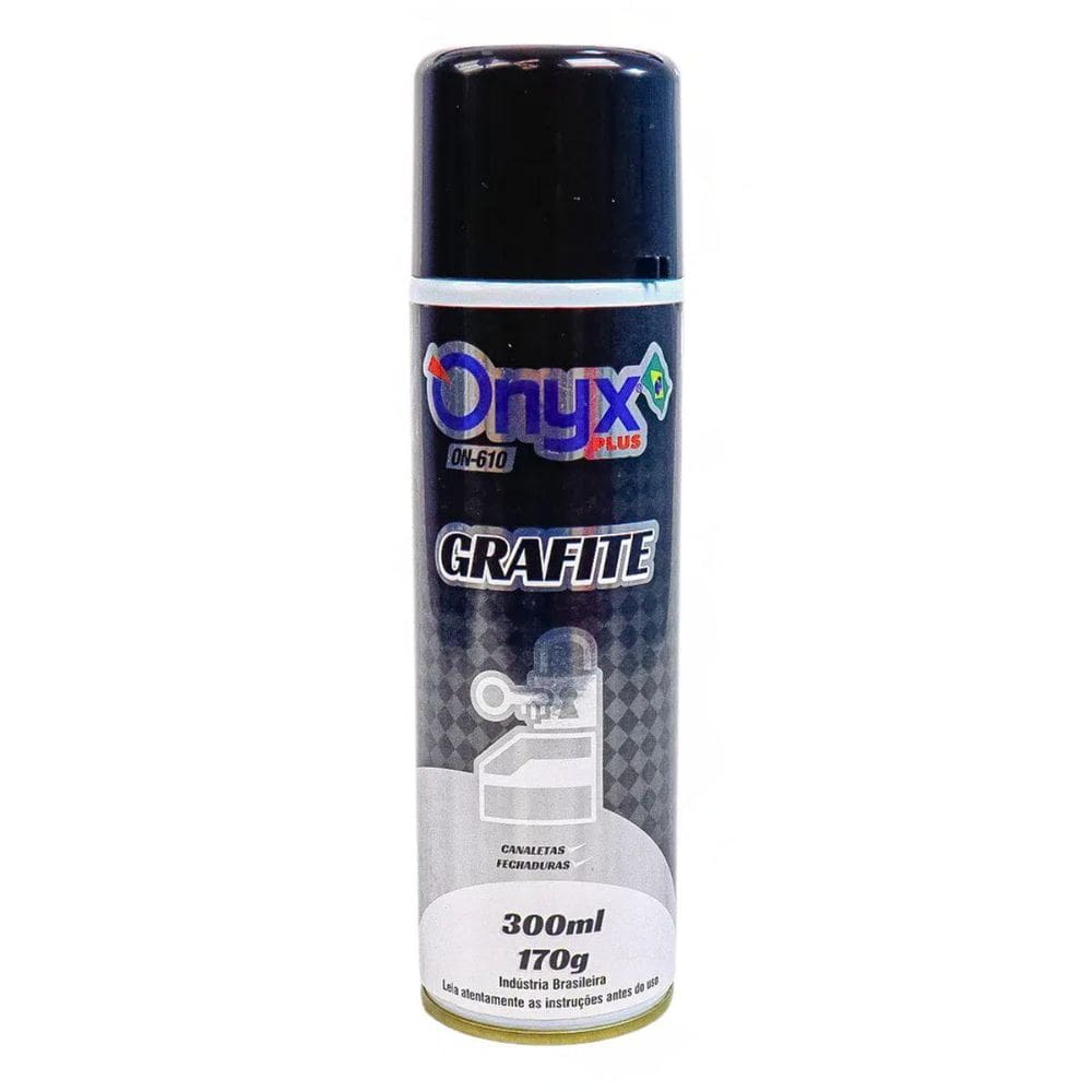 Grafite Lubrificante Spray Seco Fechadura Trava Trinca 300Ml
