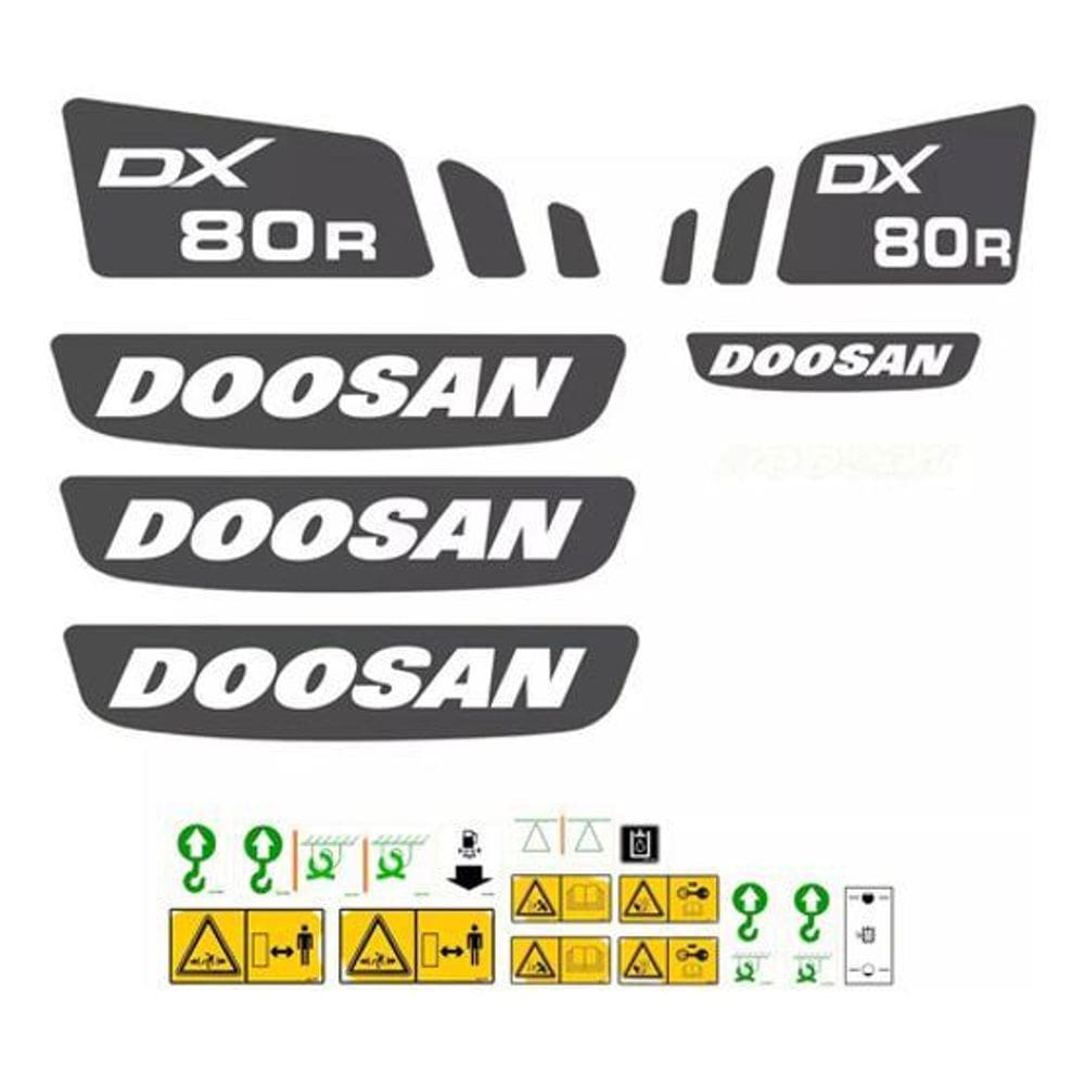 Kit Adesivos Doosan Dx 80R