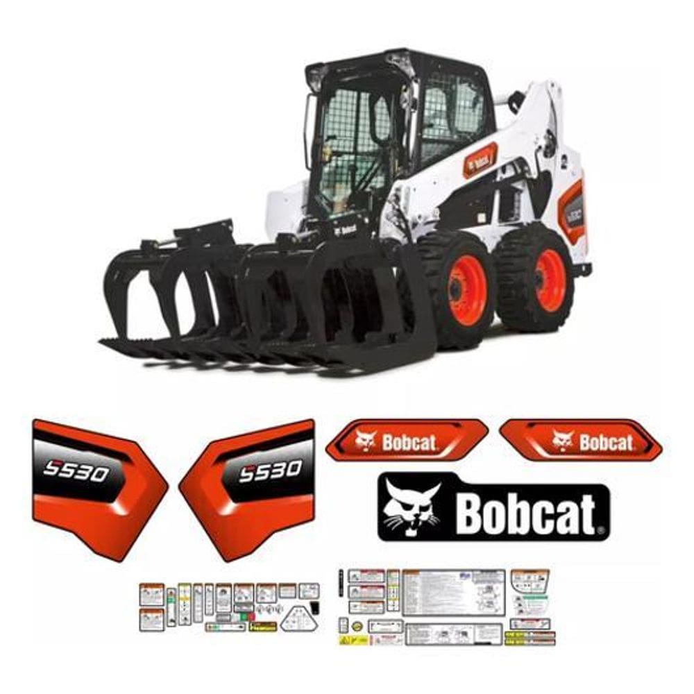 Adesivos Faixa Mini Carregadeira Bobcat S530 2020 Etiquetas