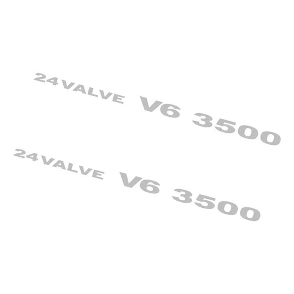 Adesivos 24 Valve V6 Pajero 3500 Em Cinza Claro P35004