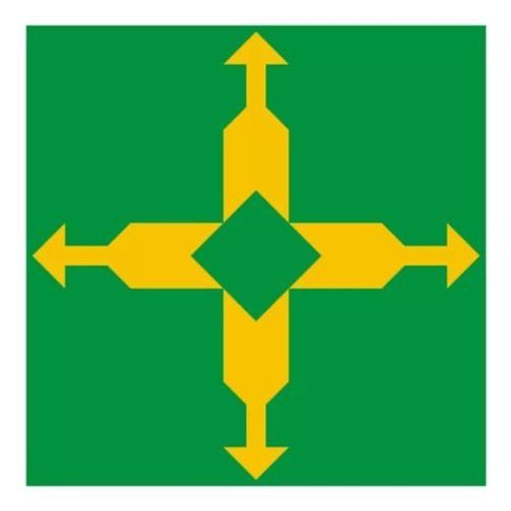 Adesivo Bandeira Distrito Federal Resinado 4X6Cm Bd24