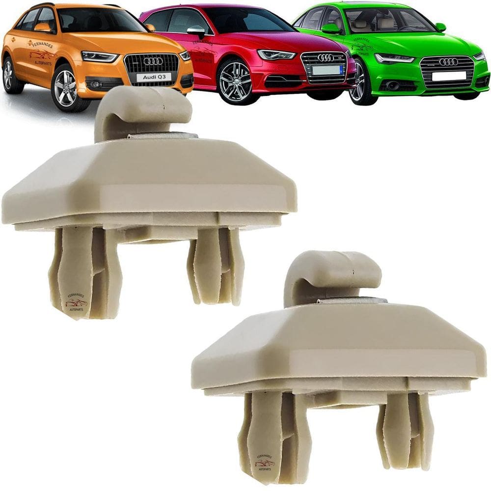 Par Suporte Trava Presilha Quebra Sol Audi A1 A3 A4 Q3 Bege