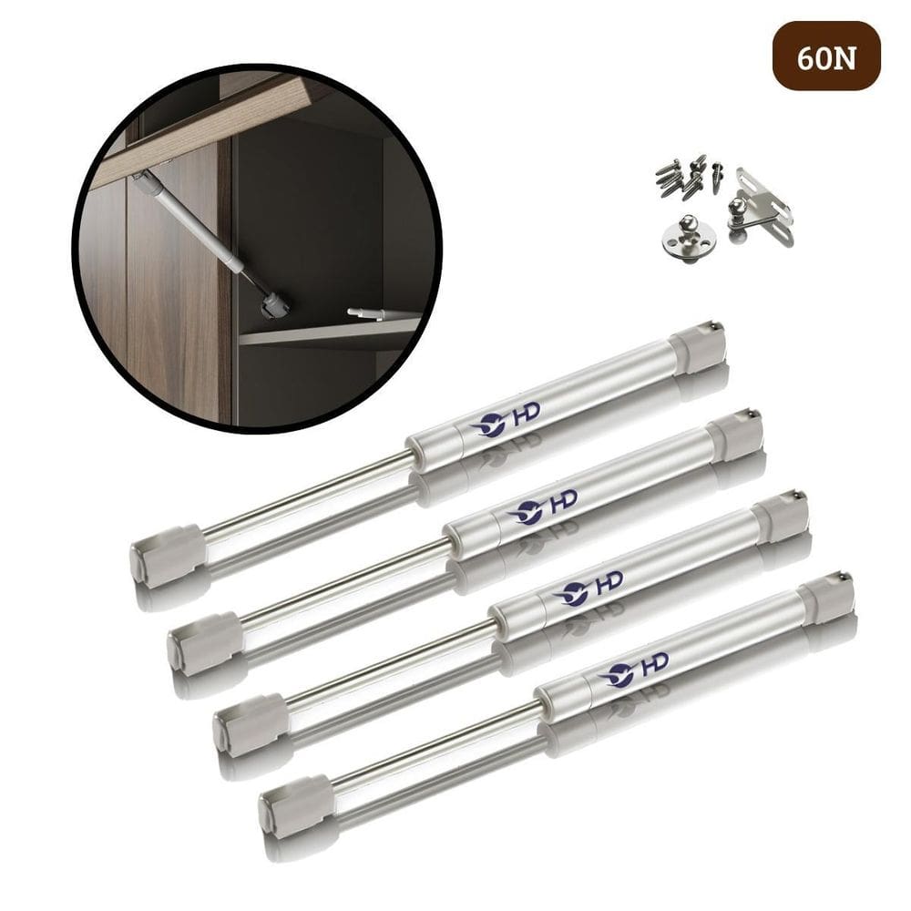 Kit 4 Pistão À Gás Com Amortecedor Para Armário Cozinha 60N