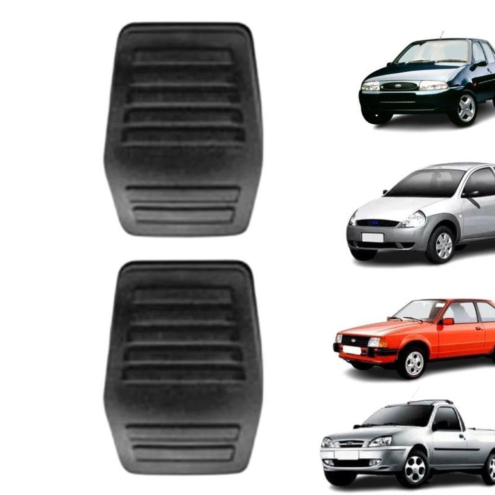 Kit Capa De Pedal  Freio+Embreagem  Ka/Courier/Fiesta/Escort