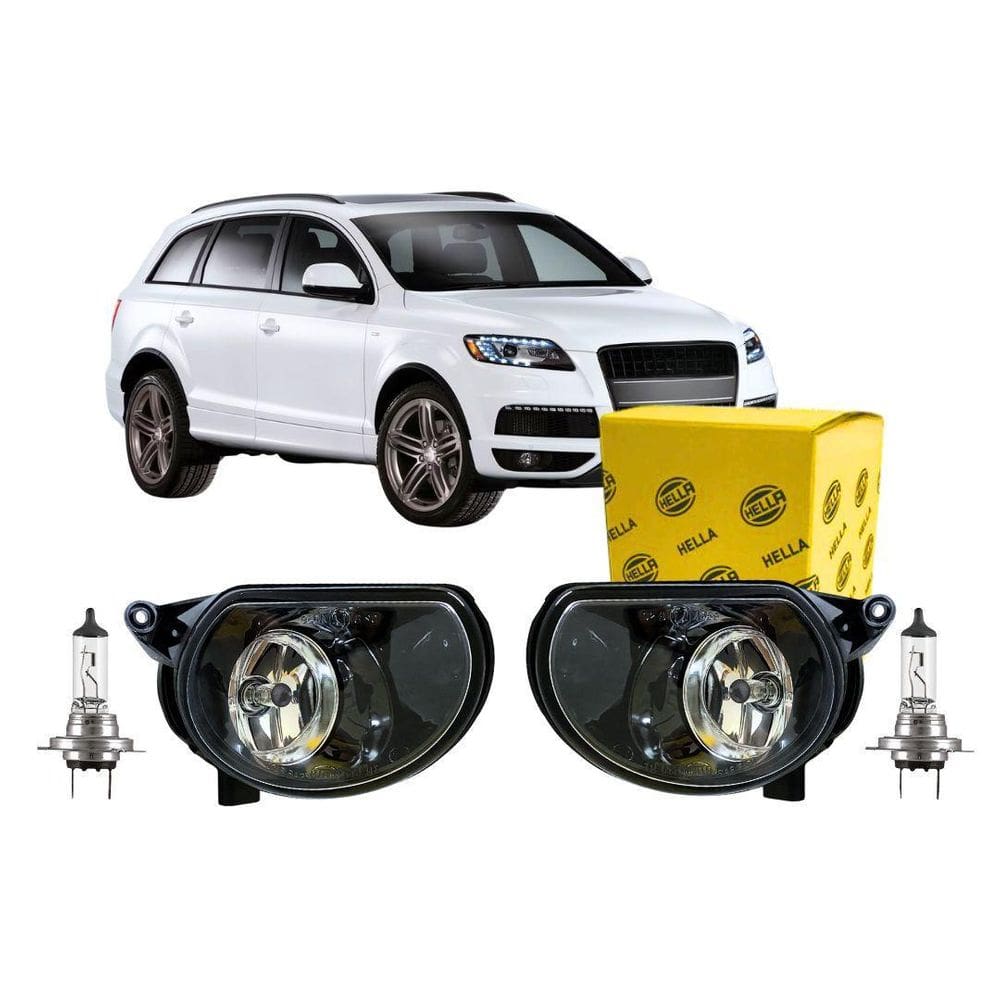 Par Farol Auxiliar Milha Neblina Para Audi Q7 06 A 15 Hella
