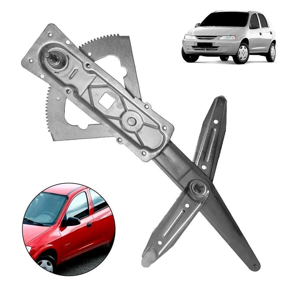 Maquina Vidro Manual Dianteira Celta 4P 2000 A 2006 Esquerda