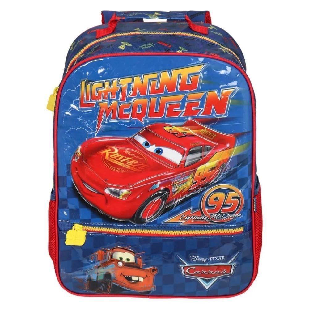 Mochila Infantil Escolar Carros Relâmpago Mcqueen 14902