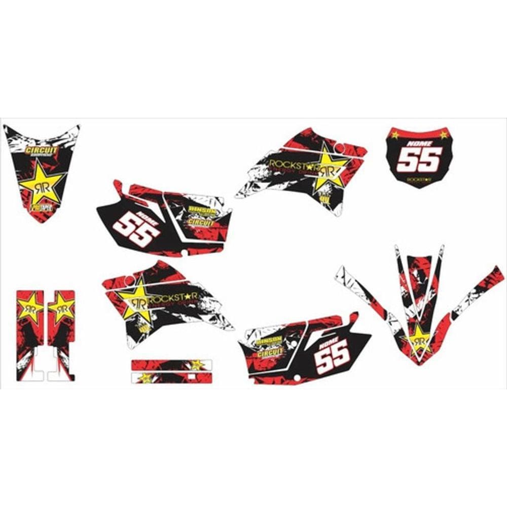 Kit Adesivo Moto Cross Trilha Ttr 230 Rockstar Lm165