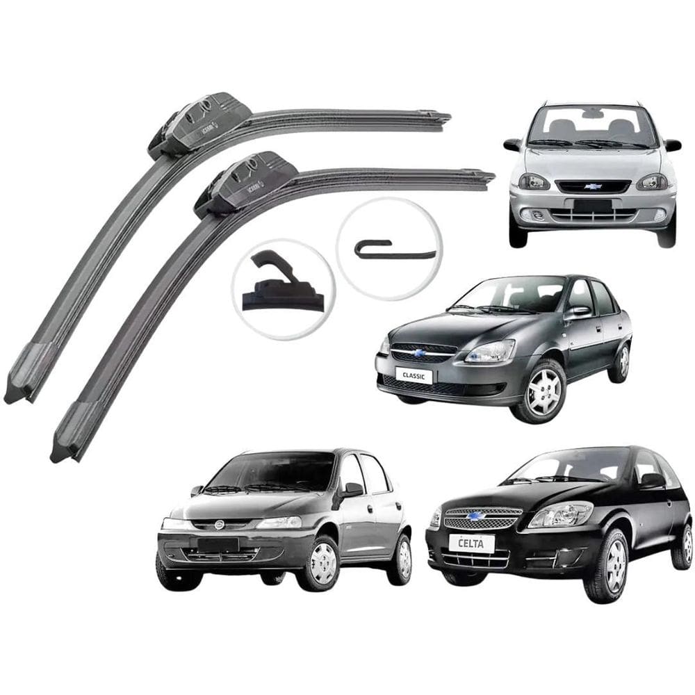 MP - Par De Palheta Limpador Parabrisa Celta