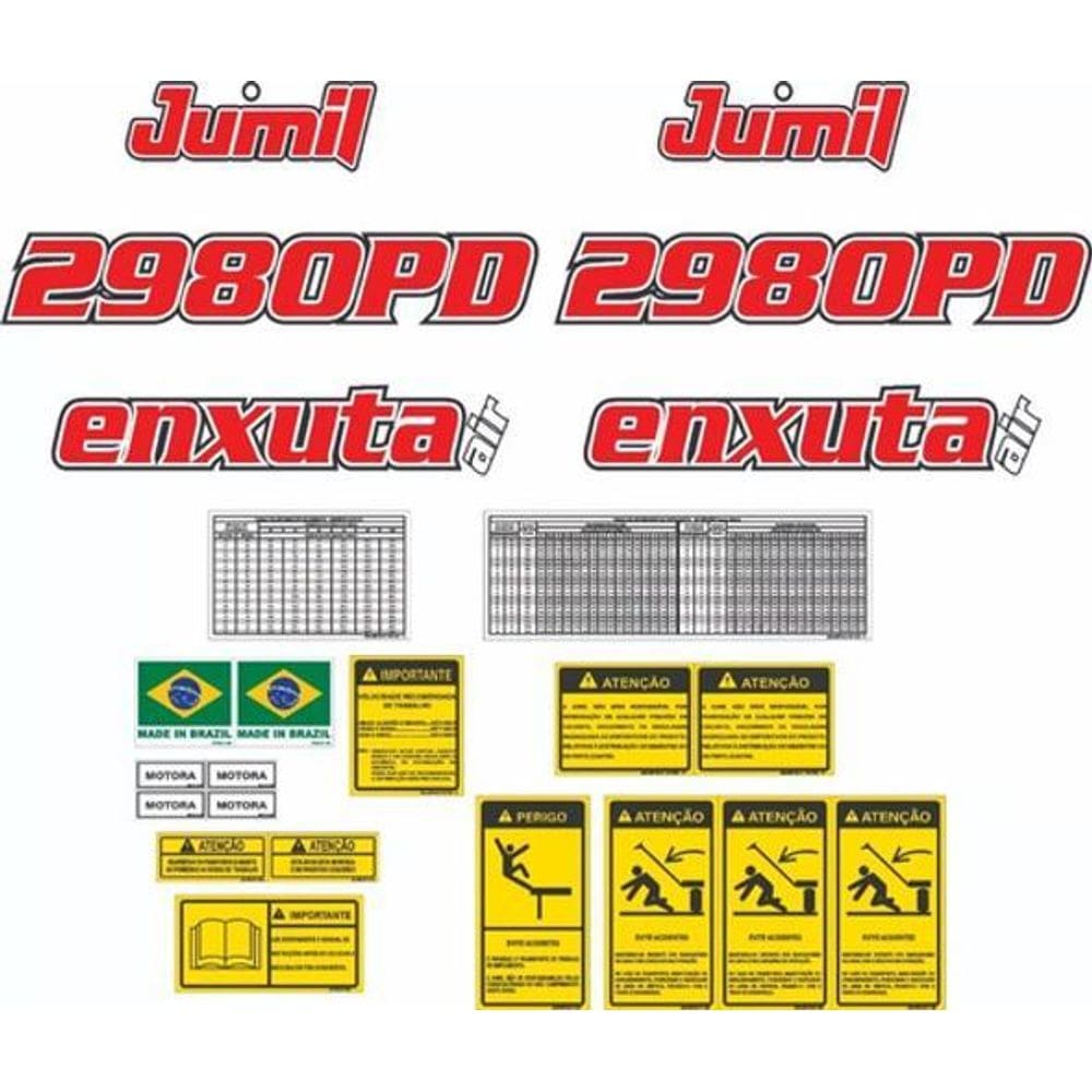 MP - Kit Adesivos   Jumil 2980Pd Enxuta Air