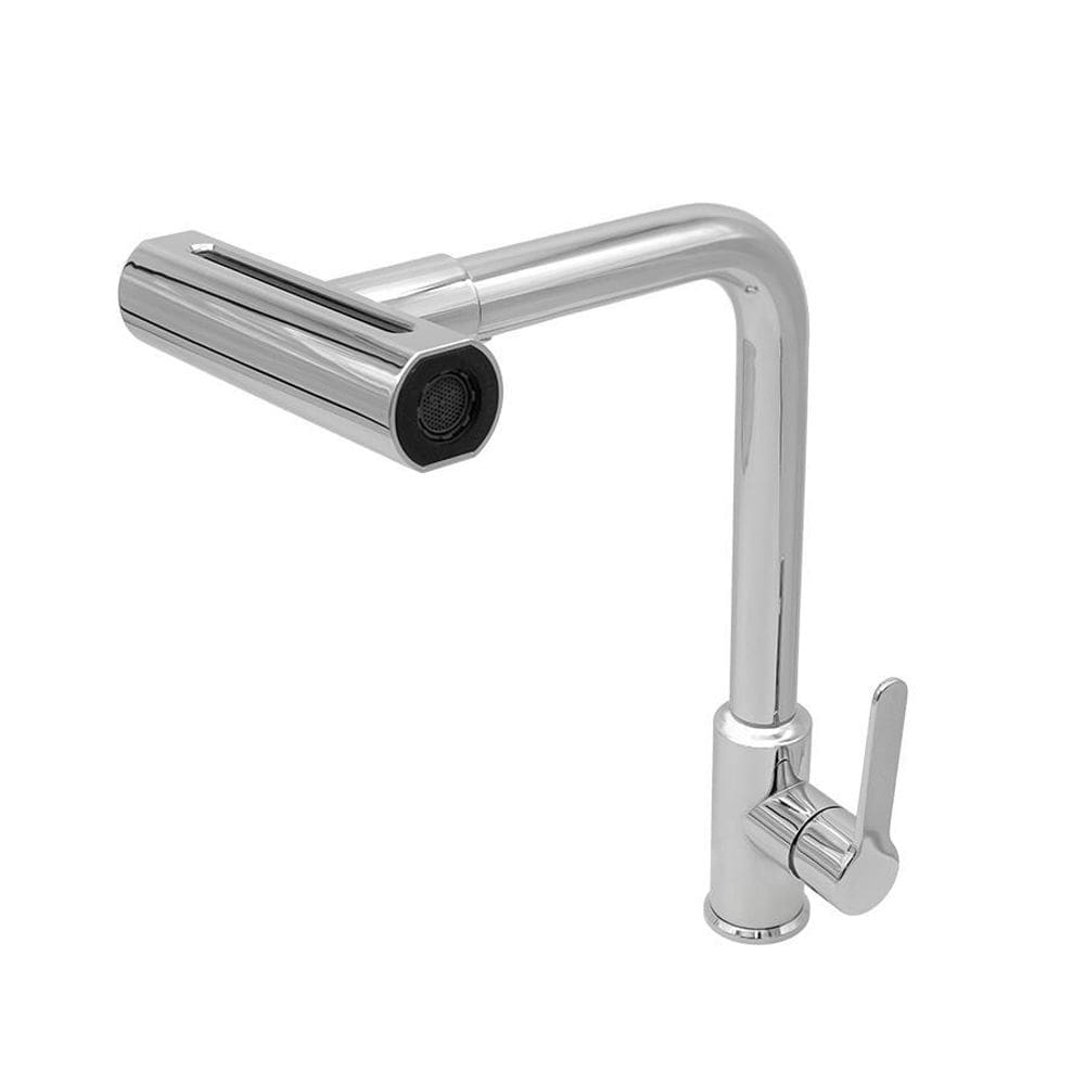 Torneira Pia Cozinha Bancada 4 Jatos Bica Giratória Cromado