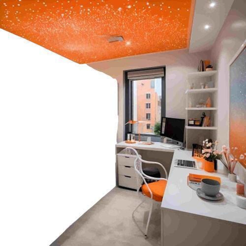 Kit Luminária 500 Fibra Ótica Branco Estrelado Decorativo