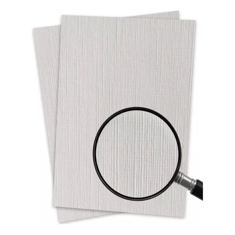 Papel A4 Linho Branco 180g. 50 folhas - Filiperson