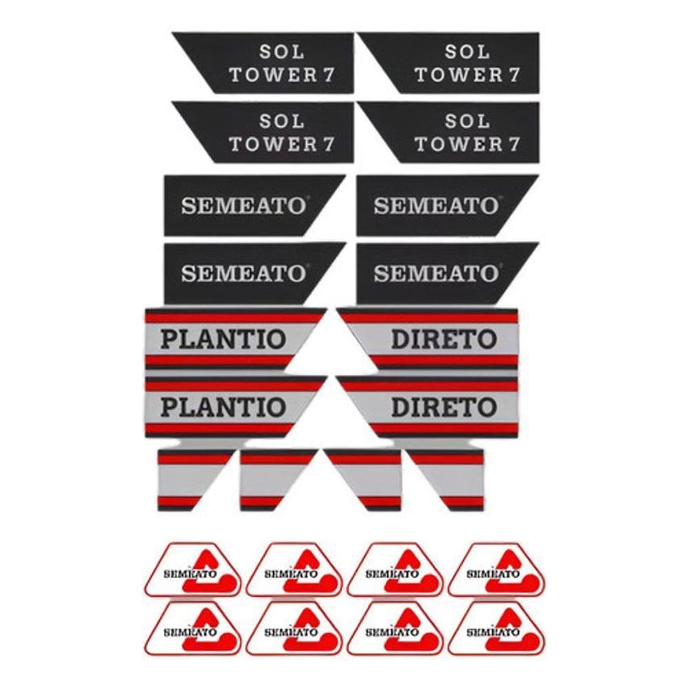 Kit Adesivos Semeato Sol Tower 7 Plantio Direto