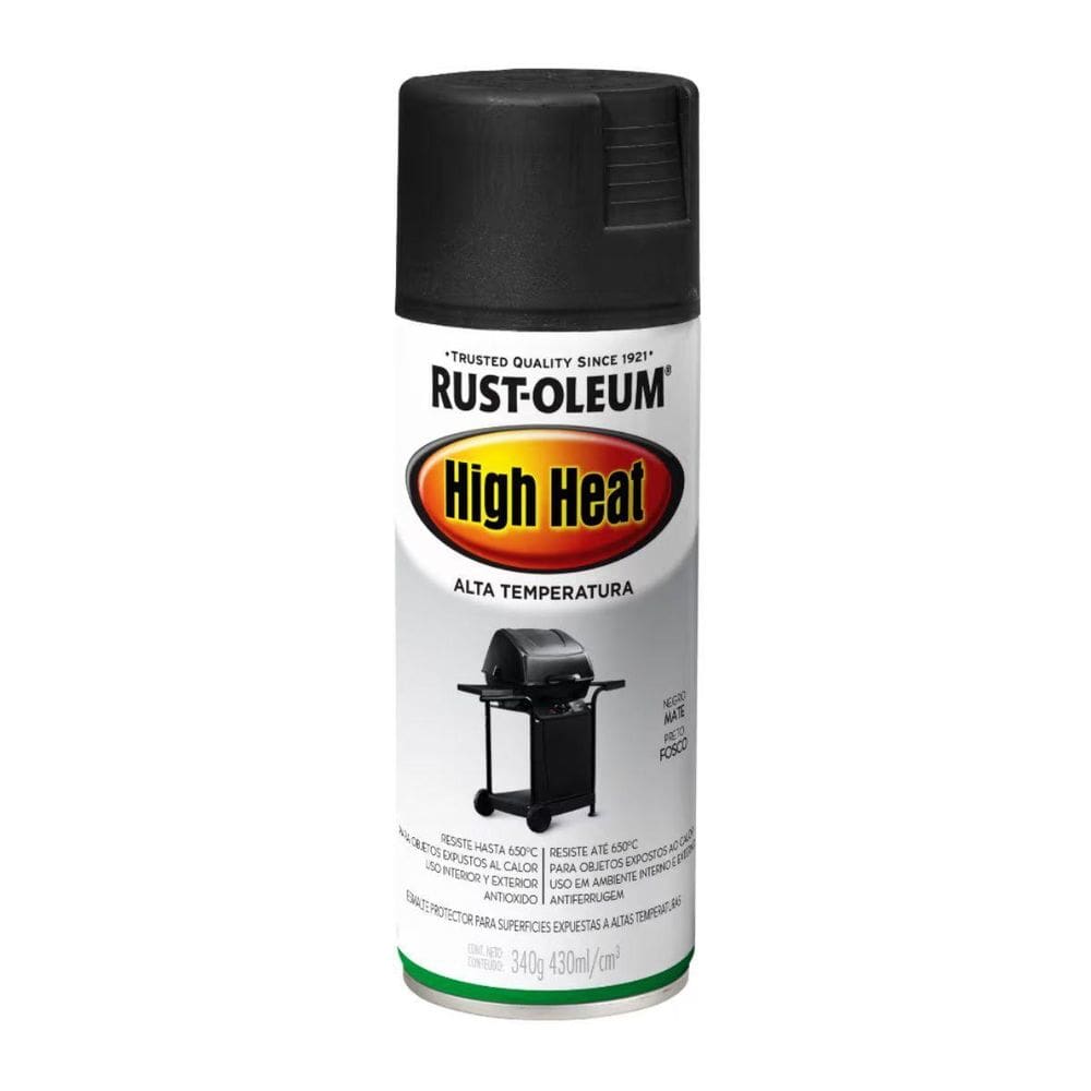 Tinta Preto Fosco Alta Temperatura 650C Rust Oleum