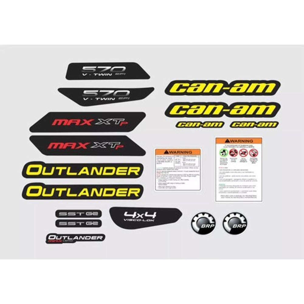 Kit Adesivos - Outlander Max 570 Xtp Can-Am Para Quadriciclo