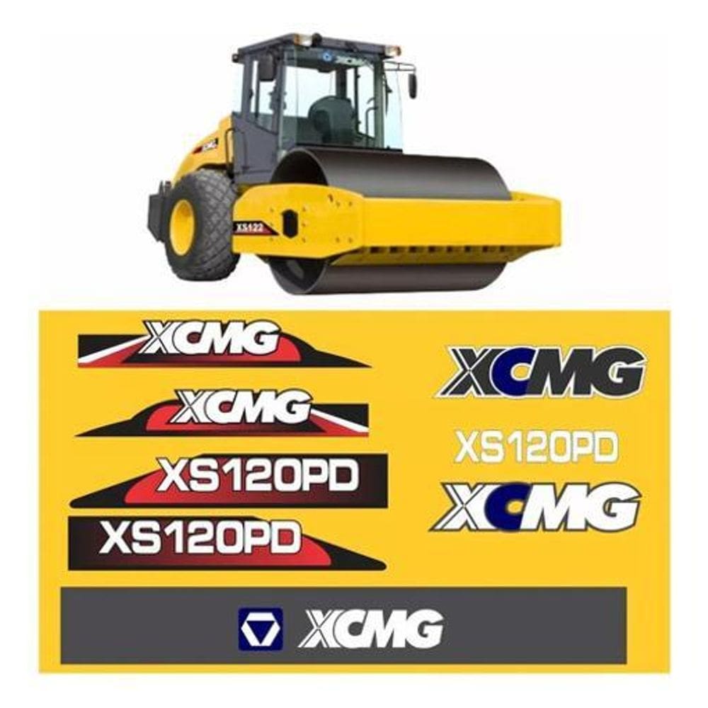 Kit Adesivos - Xcmg Compatível Com Rolo Compactador