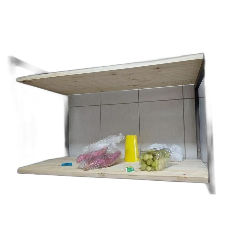 Suporte Microondas Duplo Estilo Industrial Ferro 60X40X90Cm