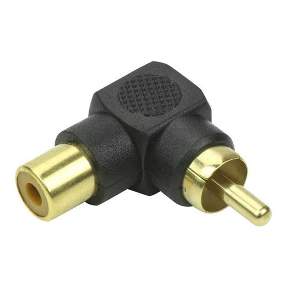 Npc-088 - Plug Adaptador Rca Macho X Femêa- Formato L 90º
