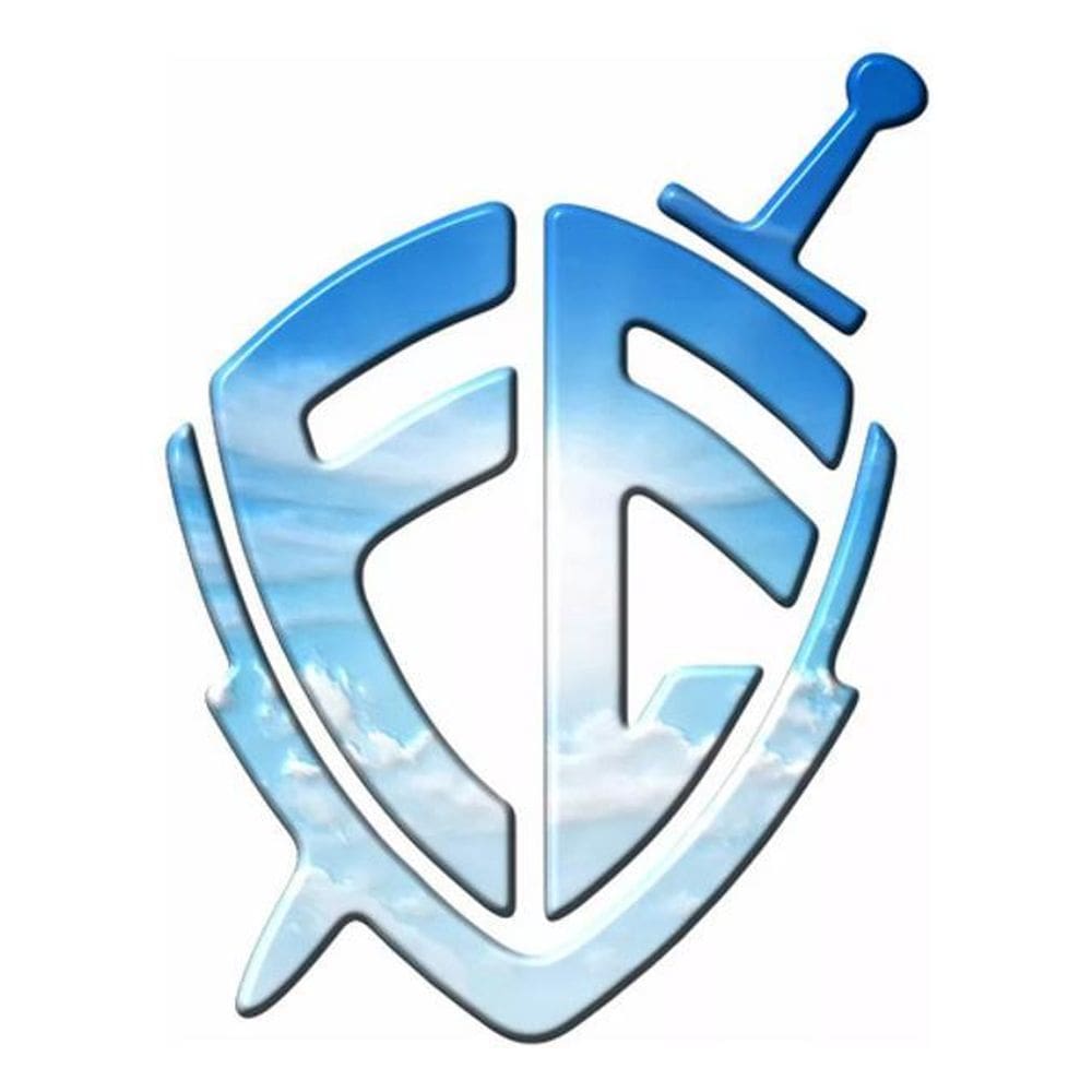 Adesivo Emblema Escudo Da Fé Resinado Céu Res15