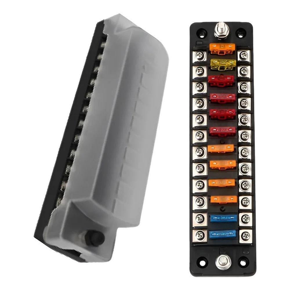 2X Caixa 12 Vias Porta Fusível Automotivo Universal Motorhom