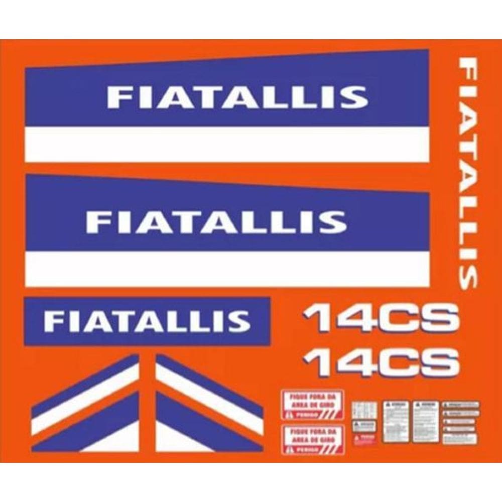 Kit Adesivos Fiatallis 14Cs