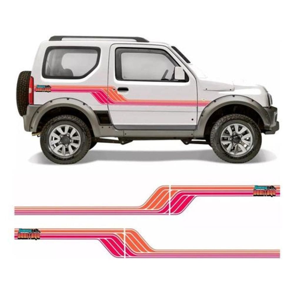 Kit Adesivo Lateral Suzuki Jimny Heritage Personalizado Jm49