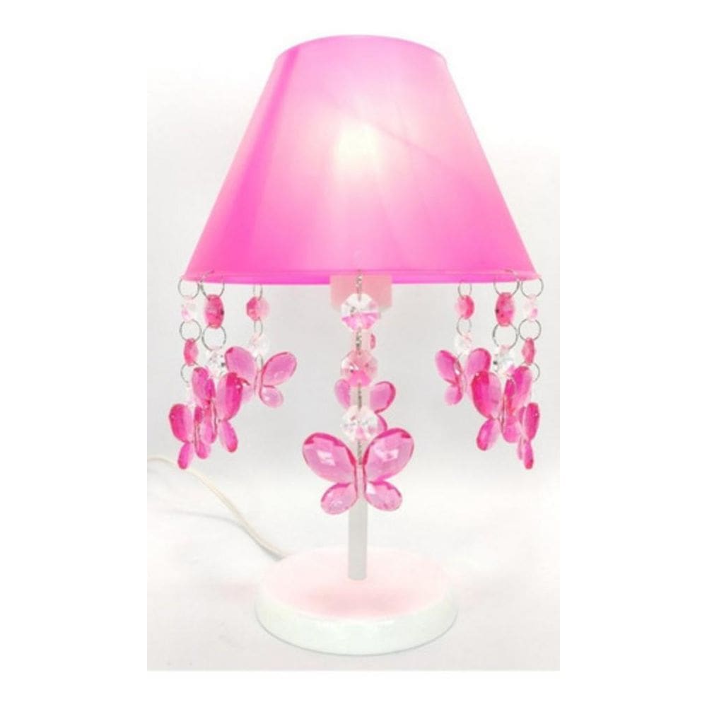 Abajur Lustre Infantil Decorar Quarto De Menina Borboletas