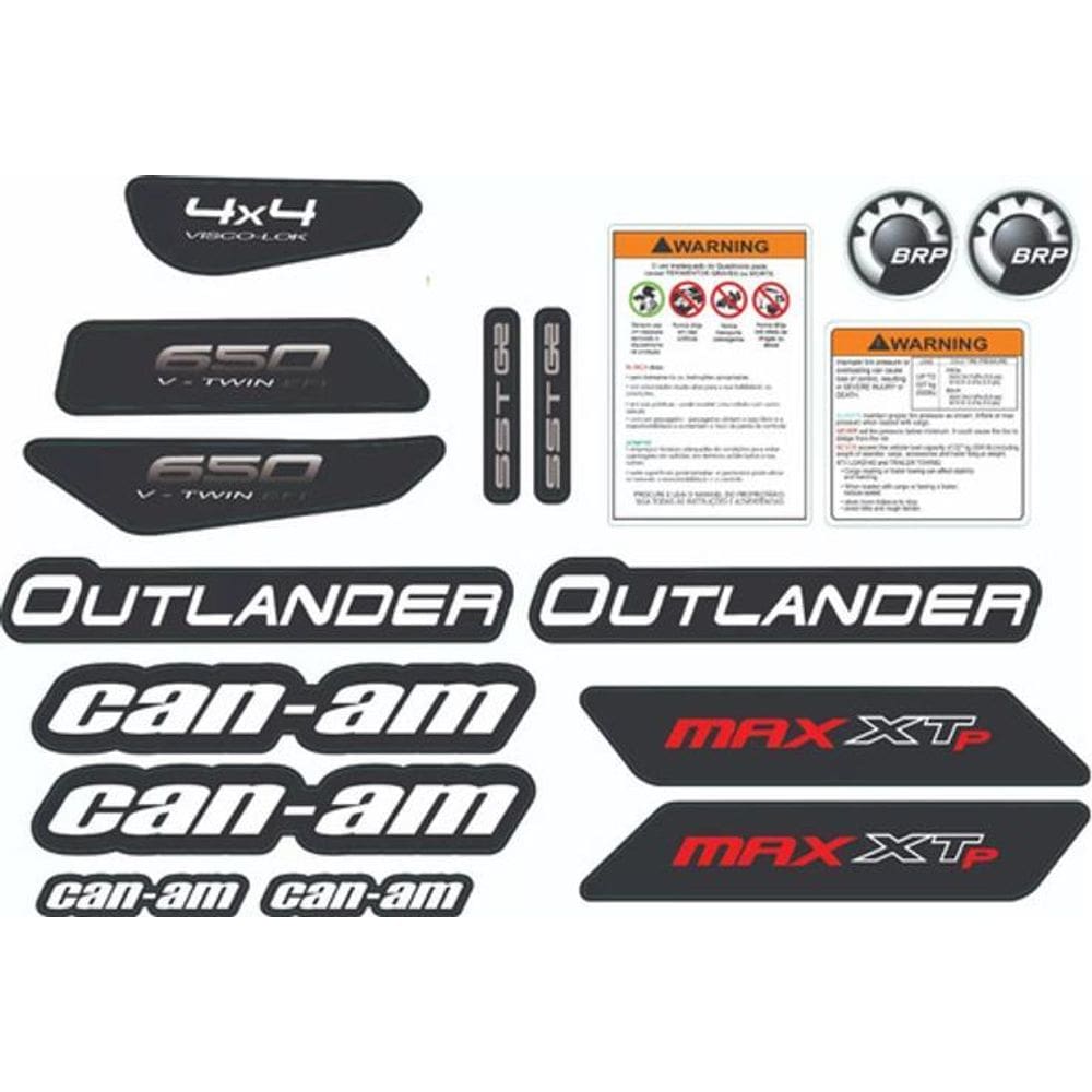 Kit Adesivos - Outlander Max 650 Xtp Can-Am Para Quadriciclo