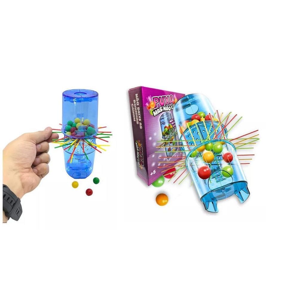 Jogo Brinquedo Tira Vareta Não Deixe As Bolinhas Cairem
