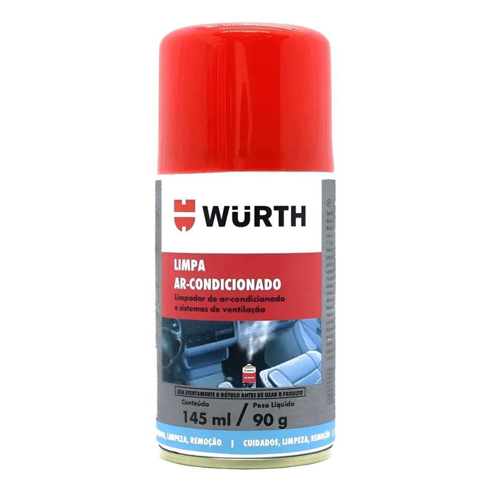 2X Limpa Ar Condicionado Automotivo Wurth Carro Novo Higiene