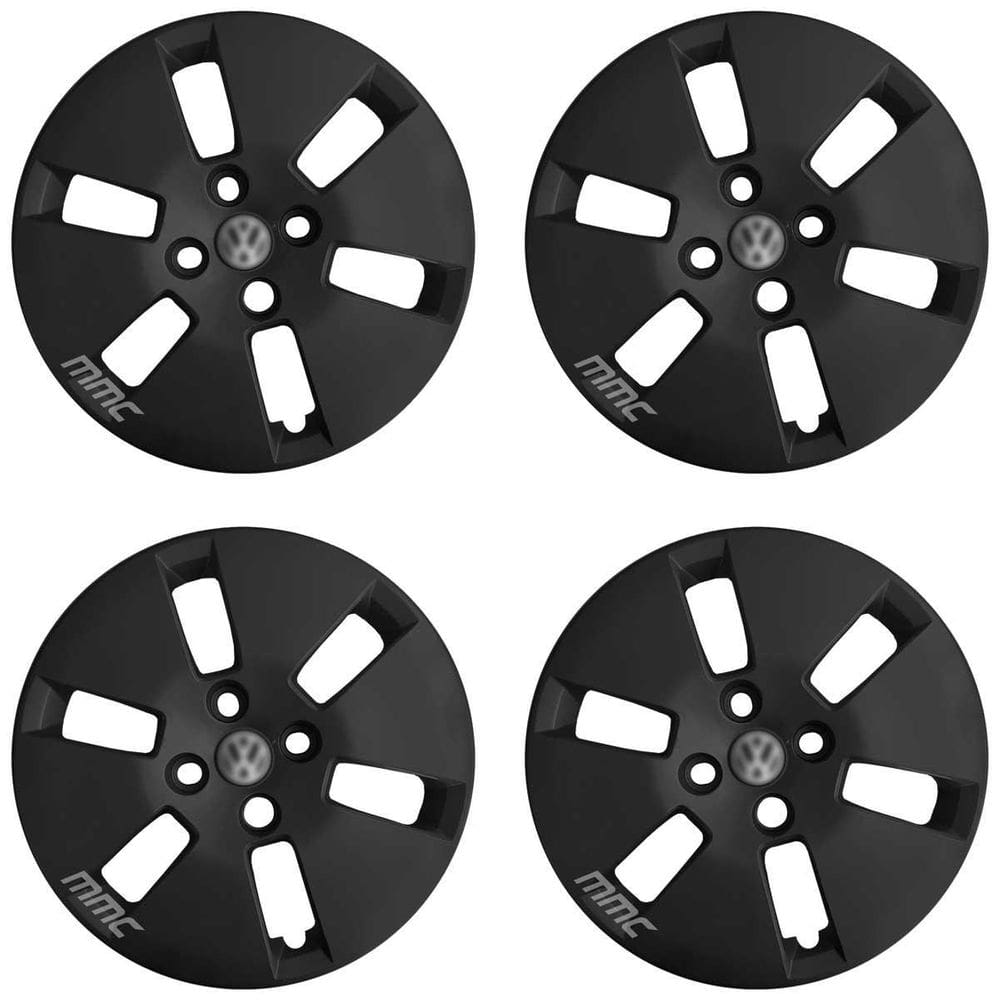 4X Calota Up Gol Voyage A Partir De 2013 Aro 14 Preto Fosco