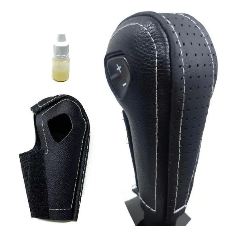 2X Capa Couro Manopla Câmbio Automático Spin Cobalt Prisma