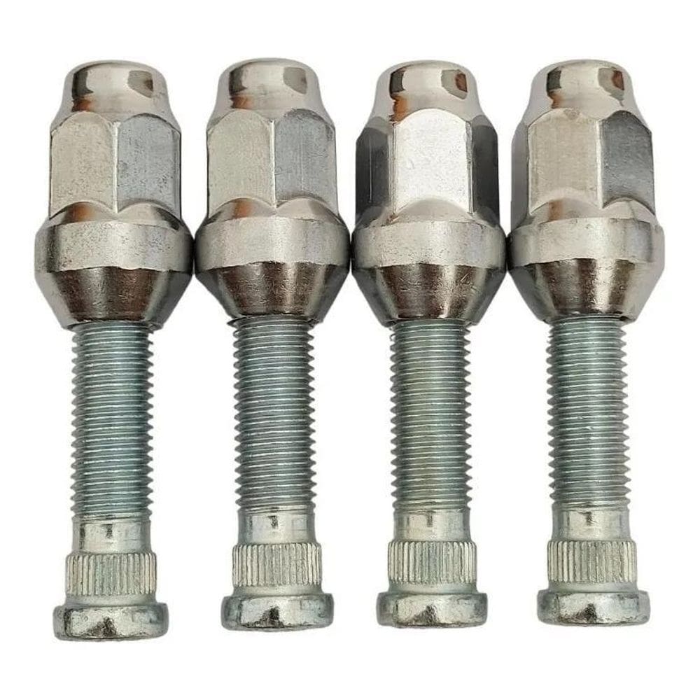 2X 4 Prisioneiro Roda E Porca Para Chevrolet Prisma Onix Cob