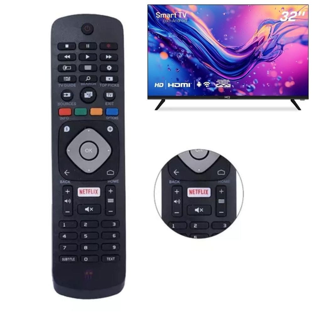 Controle Portátil Le 7412 Econômico Toda Família Resistente