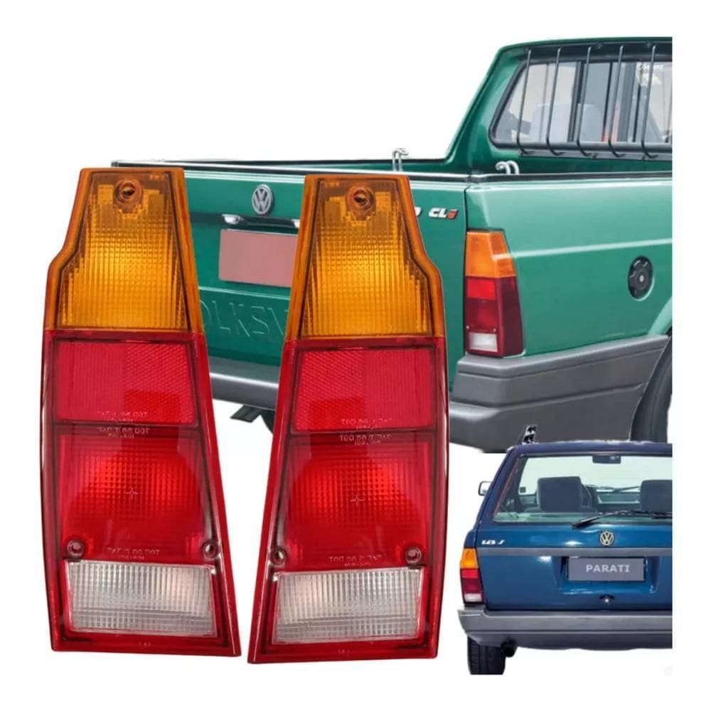 Par Sinaleira Traseira Tricolor Saveiro Parati 83 A 95 - Ht