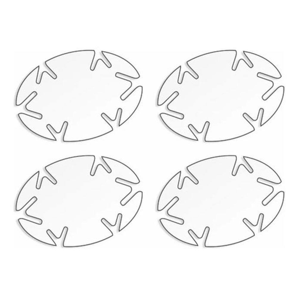 Adesivo Transparente Proteção Maçaneta 4 Portas - Kit