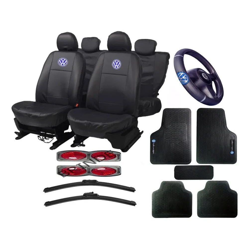 2X Capas Banco Couro Vw Gol 92 93 94 95 96 97 98 99 00 01 02