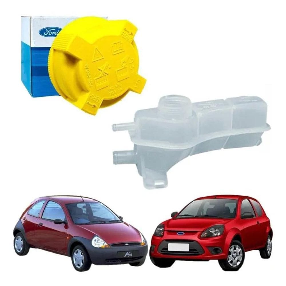 2X Reservatório De Agua + Tampa  Ford Ka 2009 10 11