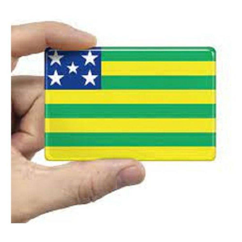 Adesivo Bandeira Sergipe Resinado 4X6Cm Bd43
