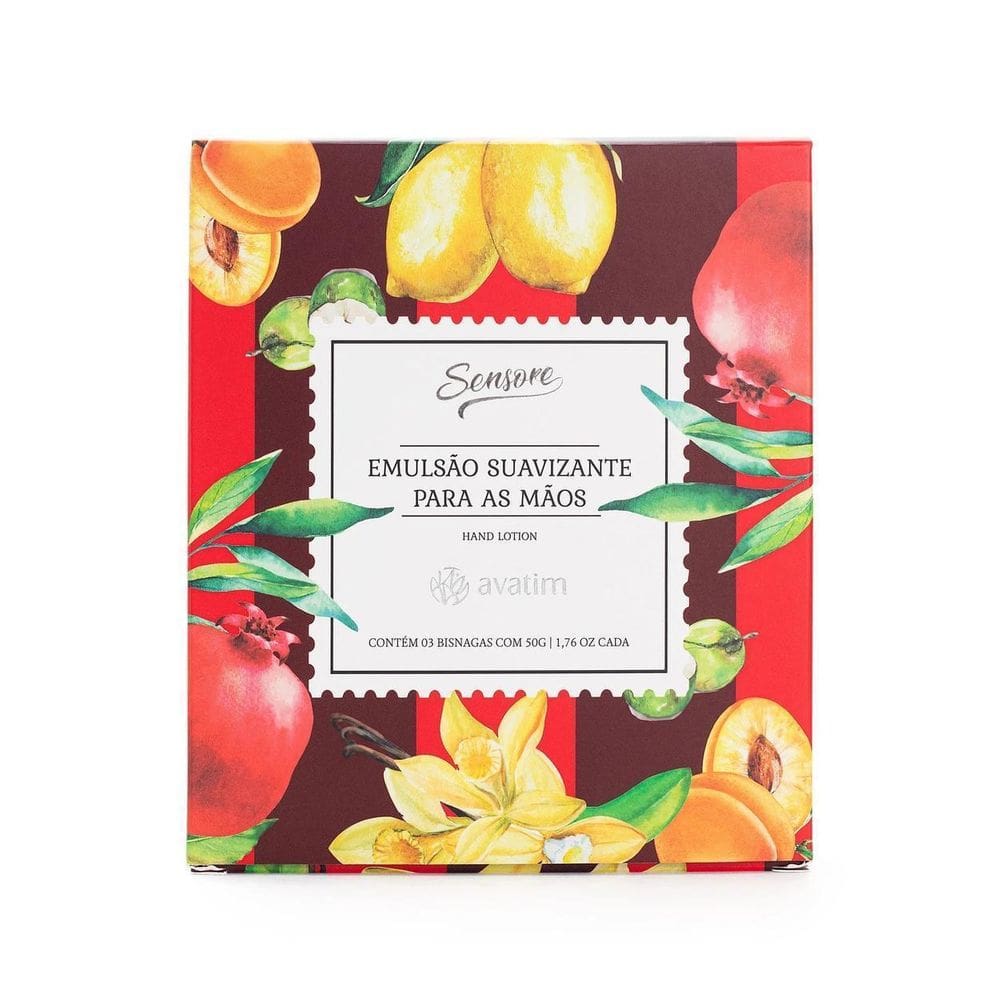 Kit Sensore Emulsão Para As Mãos Vermelha