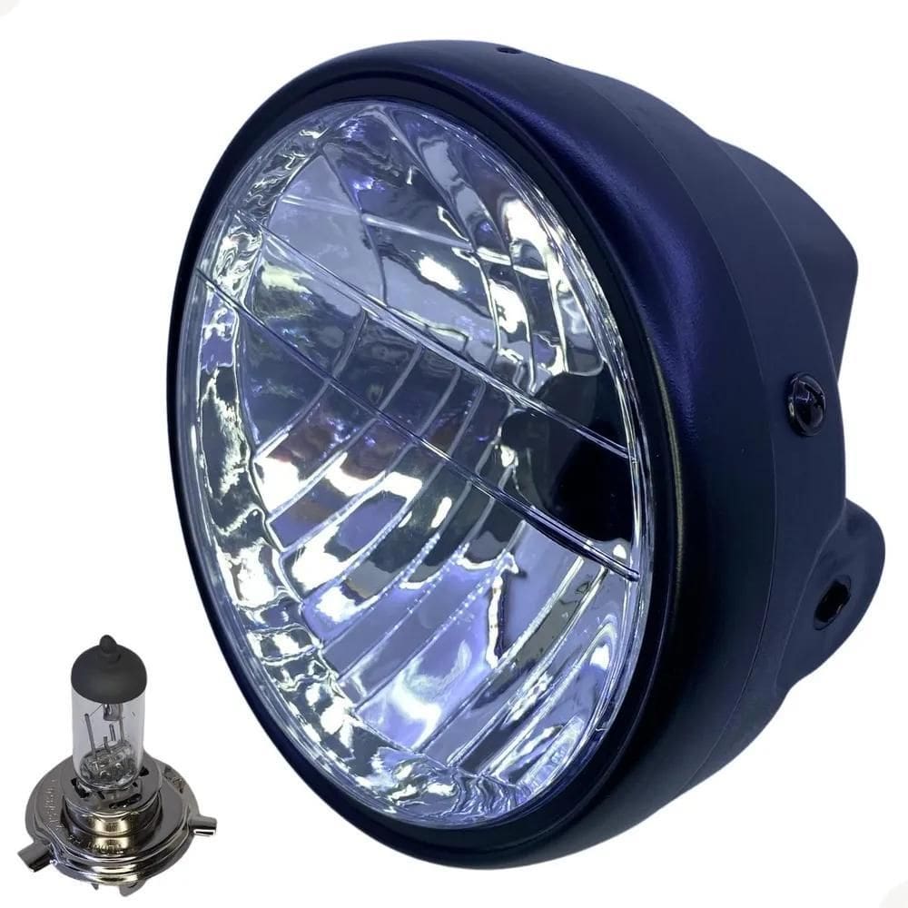 2X Kit Farol Completo + Lampada Fan 125 Ano 2007 2