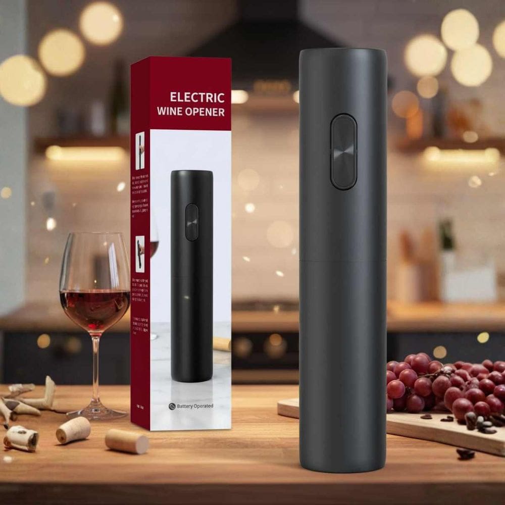 Abridor Vinho Saca Rolha Elétrico Automático Elétrico Pilha MI-5139