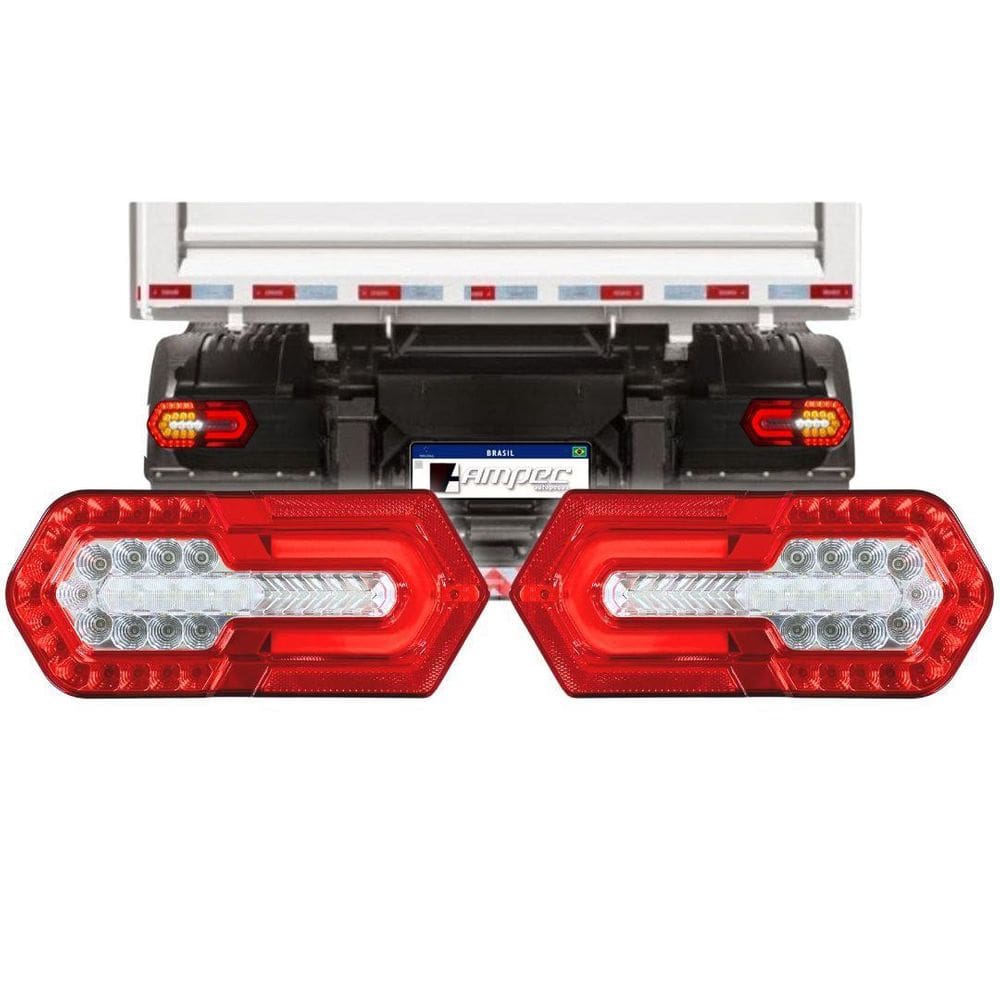 Par Lanterna Traseira Turn Led Sequencial Bivolt 2236